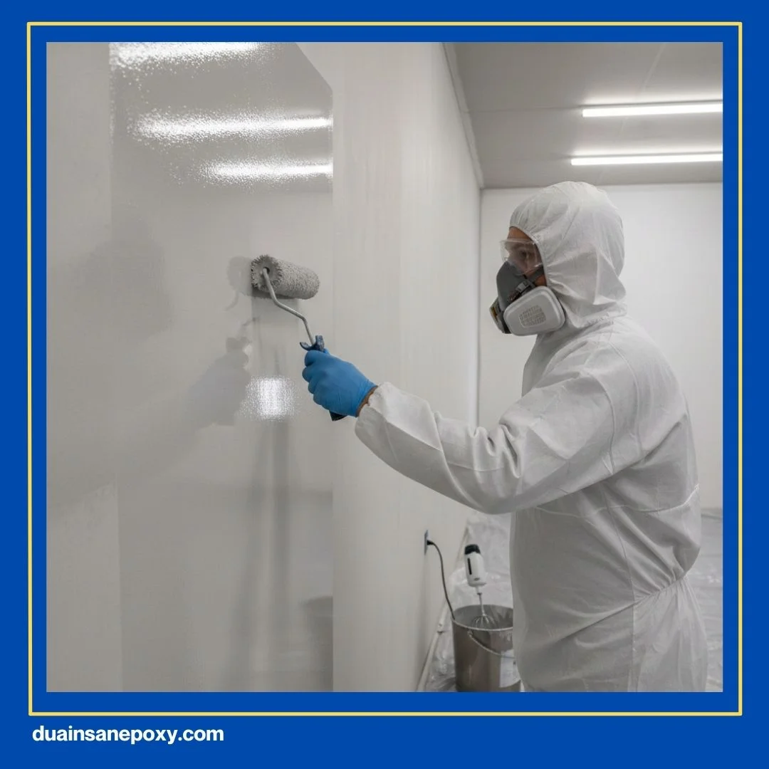 Cara Cat Epoxy Dinding