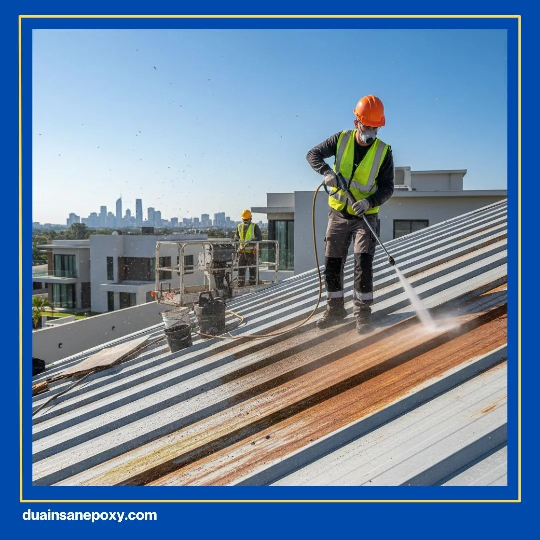 Pengecatan Atap Spandek