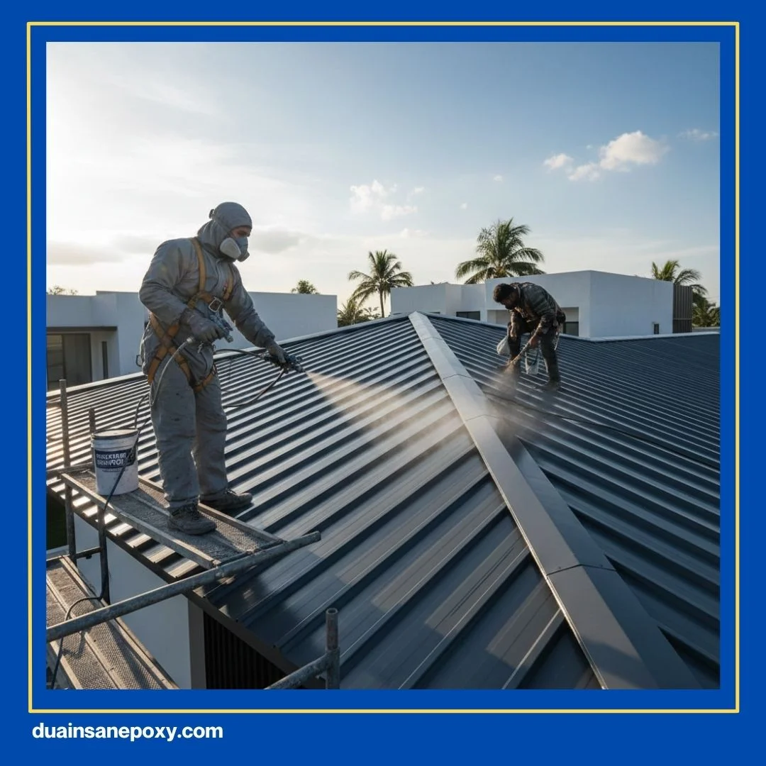 Pengecatan Atap Spandek