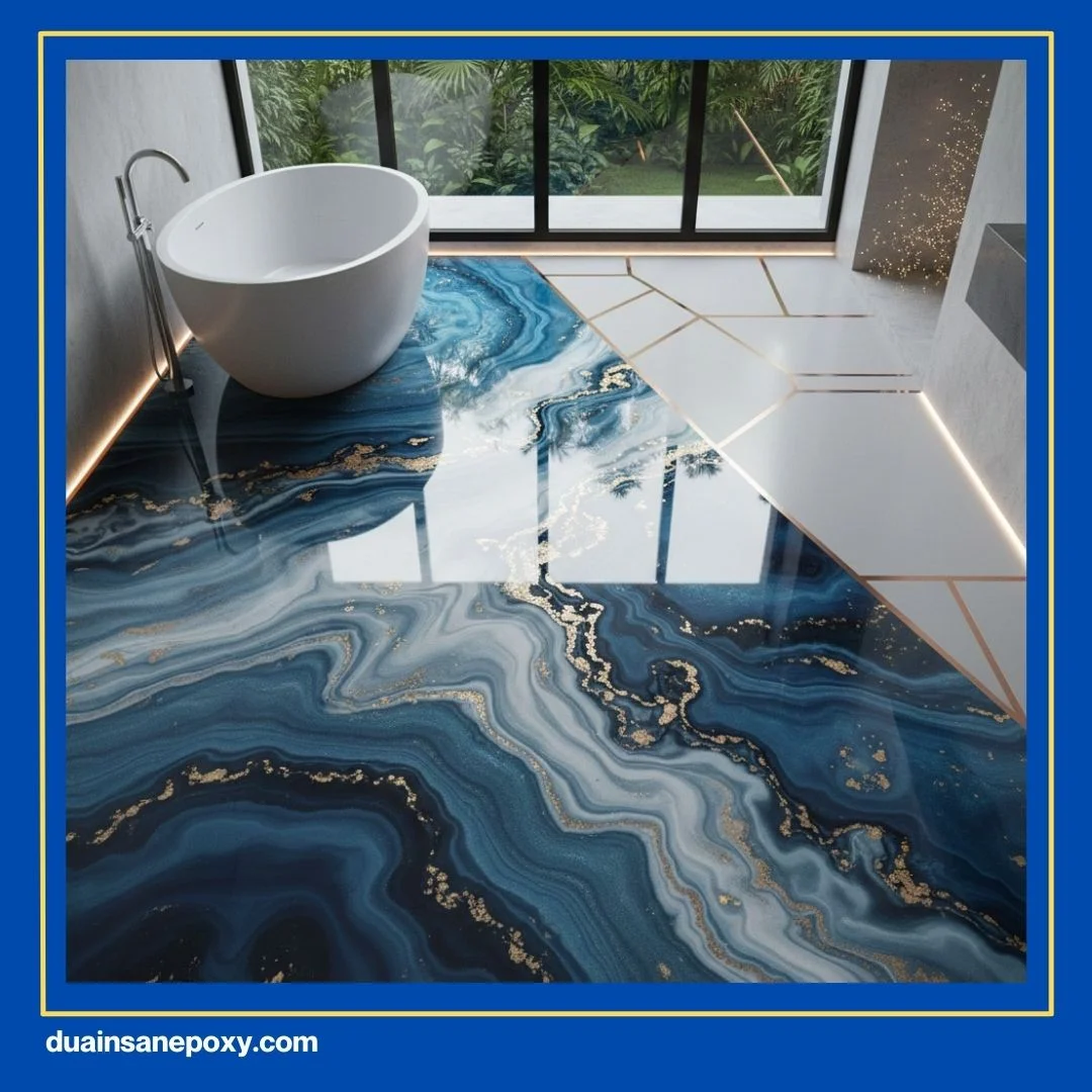 Cat Epoxy Lantai Kamar Mandi