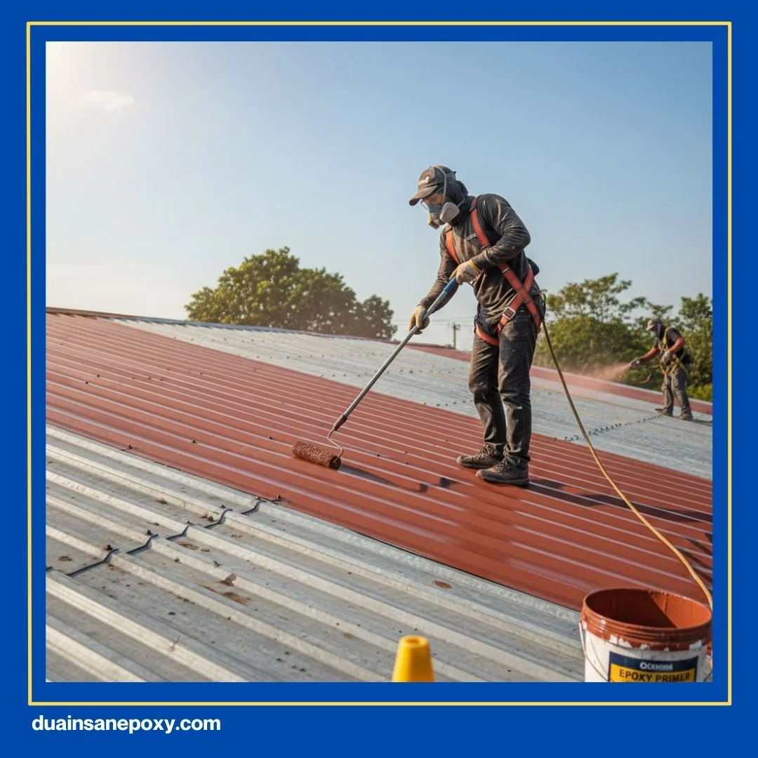 Pengecatan Atap Seng