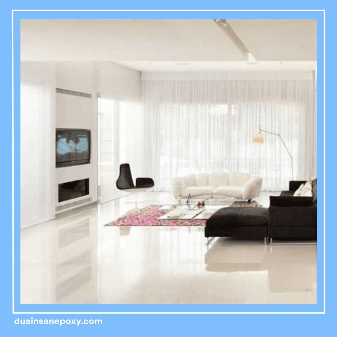 Epoxy Lantai Ruang Tamu