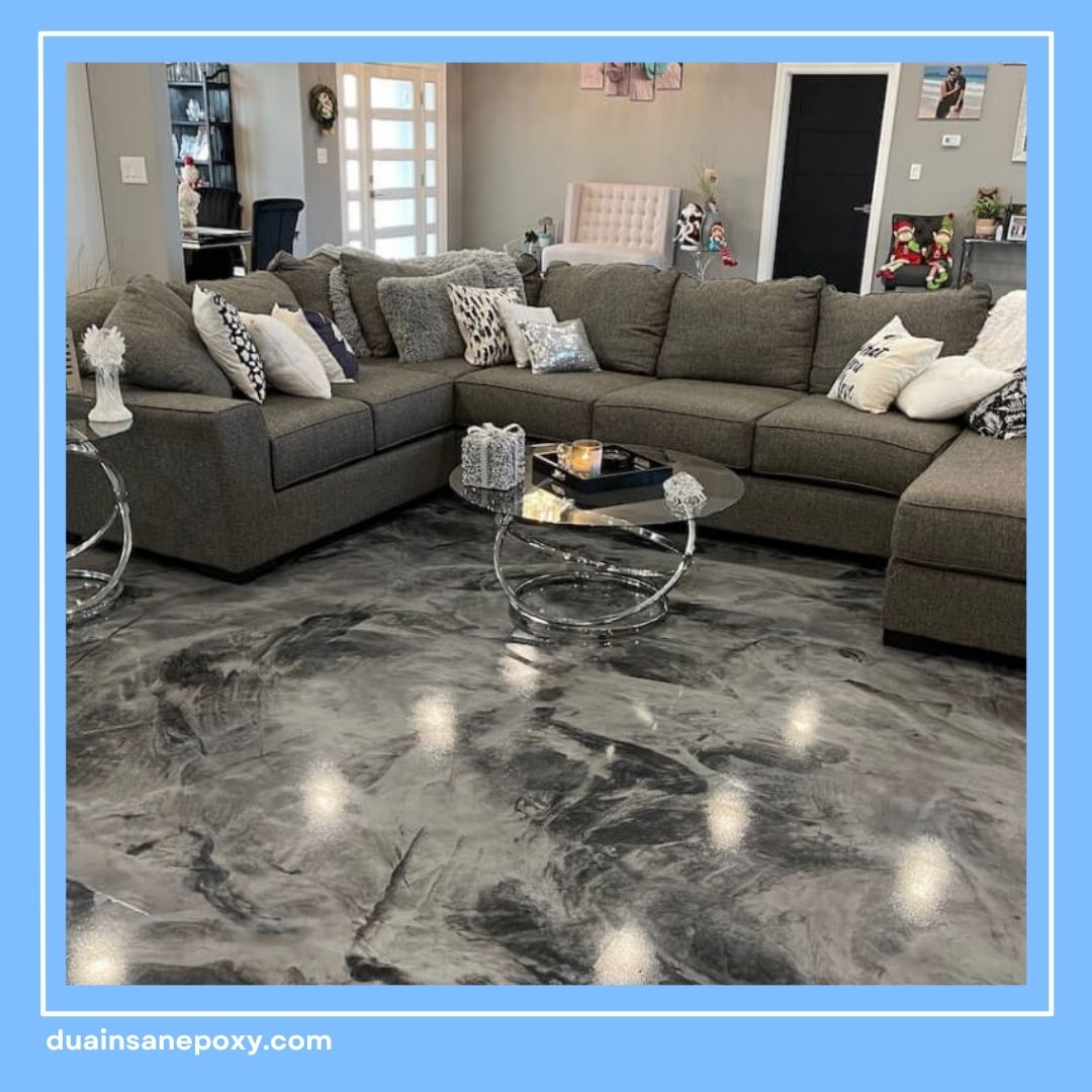 Epoxy Lantai Ruang Tamu