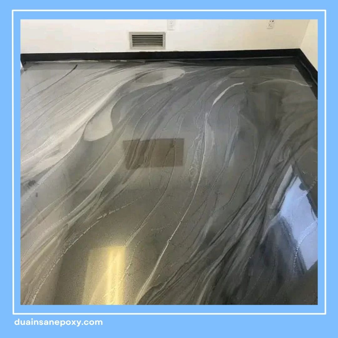 Lantai Epoxy Motif Marmer
