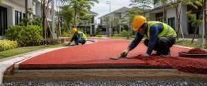 Kesalahan lapisan dasar sebelum jasa rubber cushion di jogging track perumahan
