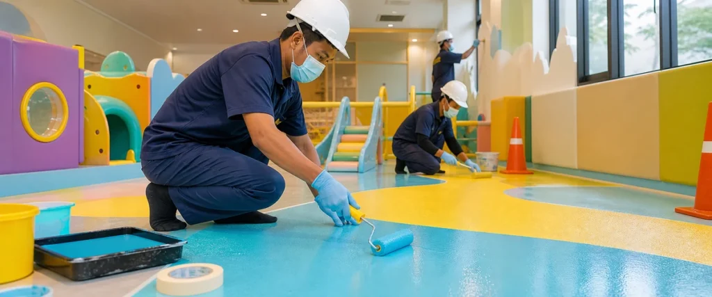 Kesalahan umum renovasi jasa pengecatan playground di playground indoor daycare