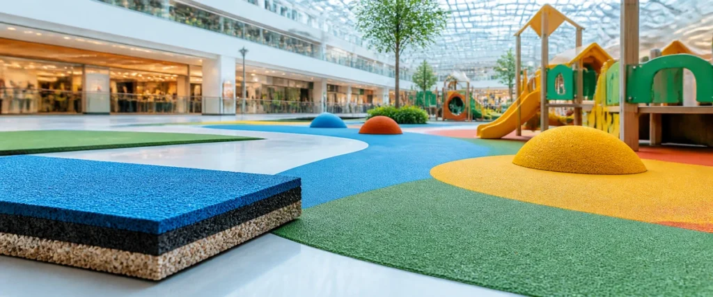 Tebal ideal rubber EPDM untuk area bermain mall mulai dari mana